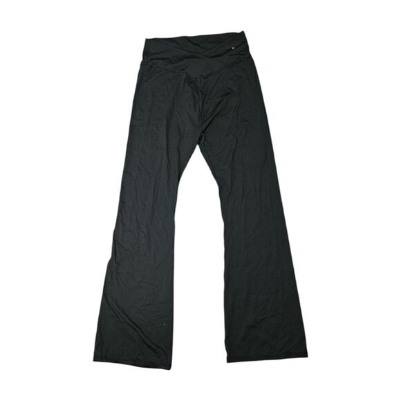 Stylish Black Flared Yoga Pants Extra Stretch Fitness Or Girls Night Out 1x Plus - Picture 1 of 1